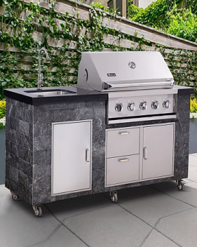 Stainless Steel Outdoor Kitchen Worktop 304 Gas Grill