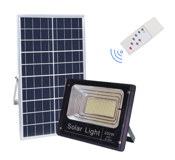 IP65 Waterproof 200W Solar Flood Light: Heavy Duty, Battery Backup, Dusk to Dawn with Remote Control