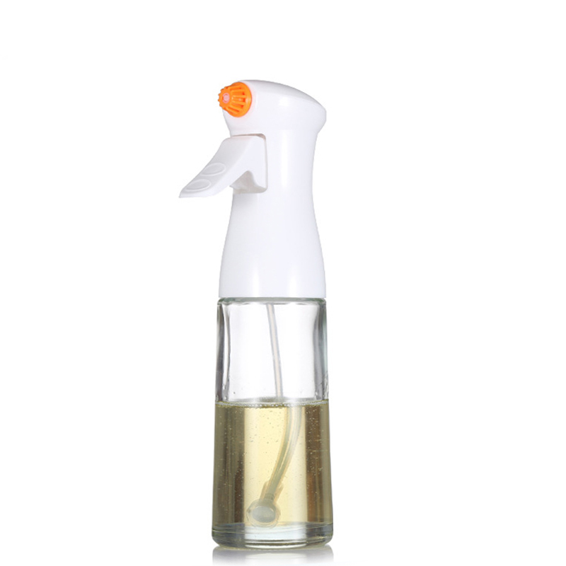 leer 200 ml klare nachfüllbare klare Spray -Nebel -Glas -Olivenöl -Sprühflasche mit löschem Sprühöl