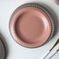 Nordic Irregular Shape Dinnerware Ceramic Dinner Set Porcelain kitchen & tabletop Stoneware in Morandi Color