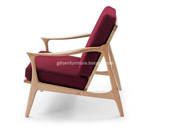 Hotel wood lounge chair