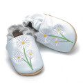 Cute Flower Embroidery Baby Soft Leather Shoes