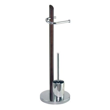 Free Standing Paper Holder With Toilet Brush