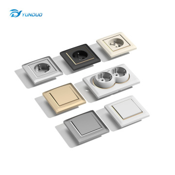 YUNDUO High Quality 13A Socket 20A 45A White Wall Switch Socket 1 Gang