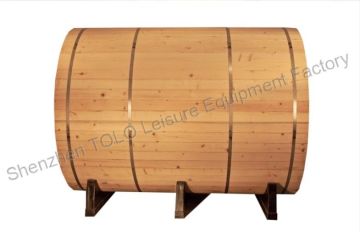 Outdoor Garden Sauna Cabins , Electric Wood 4 Person Barrel Sauna Room