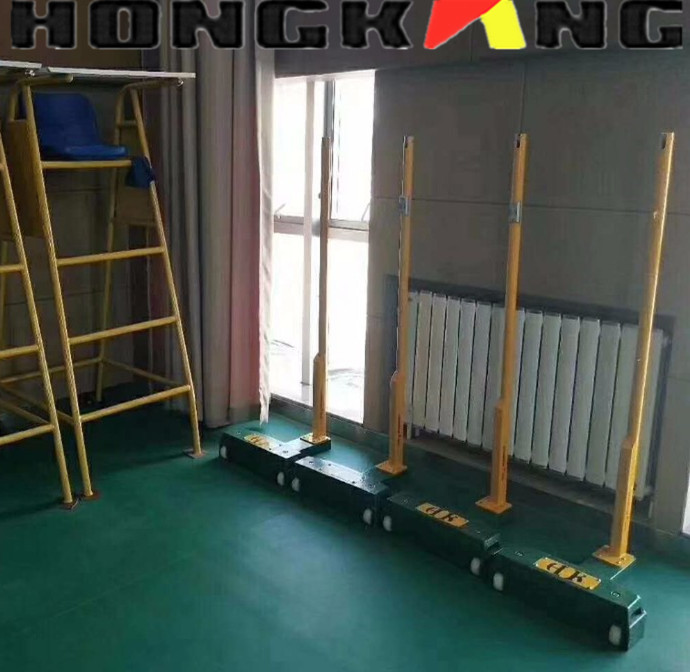 BWF Approved Badminton Net Post with Wheels