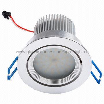 5W/SMD LED Downlight, Shell Made of Aluminium, 450 to 500lm, >80Ra