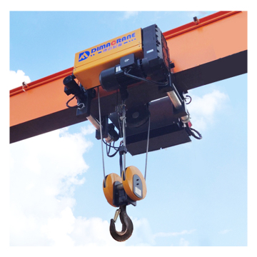 European ABM Motor Electric Wire Rope Hoist for 16 Ton Single Girder Crane - 3 to 20 Ton Capacity