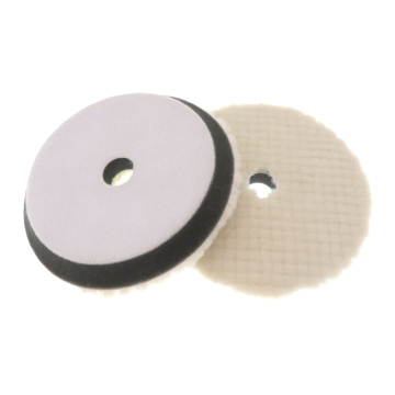 6 Inch Medium Cut Grid Hook and Loop Sponge Wool Buffing Pad for Car Scratch Removal
