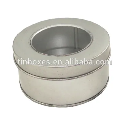 all sorts of metal cookie can box cookie cosmetic tin box with pvc window
