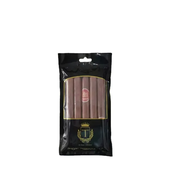 10g Black Cigars Smell-Proof PE Plastic Tobacco Packaging Bag