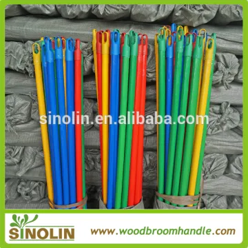 SINOLIN PVC coated wooden broom stick with Moxico thread Wooden broom stick,/broom Stick Manufacturer