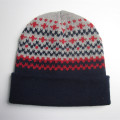 Colorful Acrylic Jacquard Knit Hat