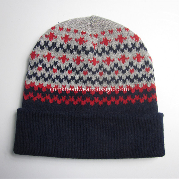 Jacquard Beanie