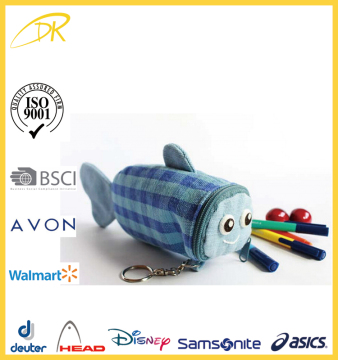 china supplier custom wholesale plush animal pencil case