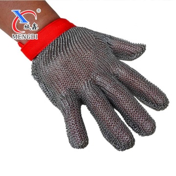 High Quality Level 9 Cut Resistant Stainless Steel Chain Mail Gloves for Butchers