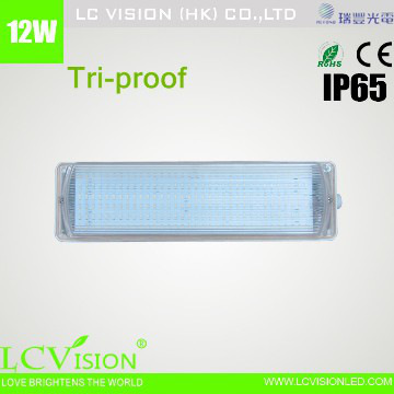 12W IP65 LED Sensor light /Tri-proof light /1120lm/4 Years\' Warranty