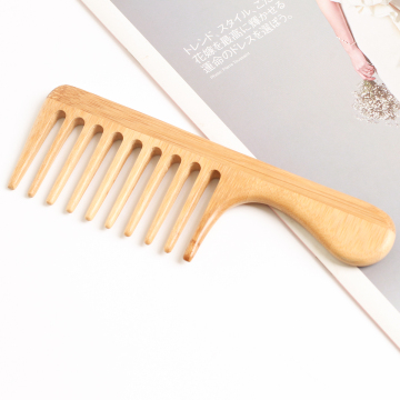 Wholesale Eco-Friendly 100% Biodegradable Natural Bamboo Wide Tooth Comb Supplier