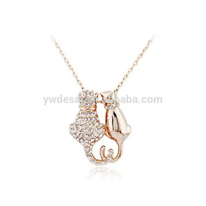 Wholesale women fashion high-grade love rubik cube cubic zircon necklace pendant