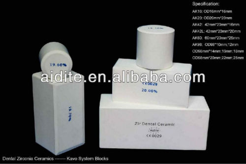 Kavo dental zirconia block for denture raw material