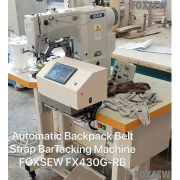 Automatic Backpack Belt Strap BarTacking Sewing Machine