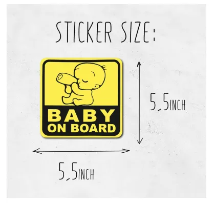 Custom Car Stickers Safety Warning Label