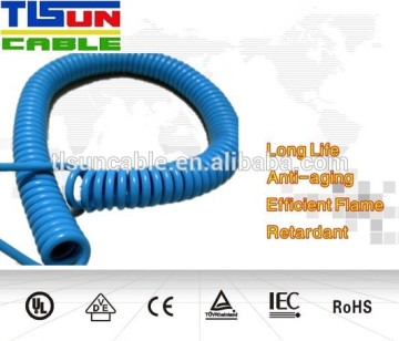 OEM spring spiral power cord coiled cable