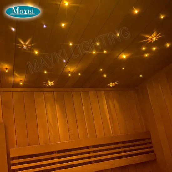 Fiber Optic Light Kit for Sauna Steam Room with LED Generator and Twinkle Star Effect