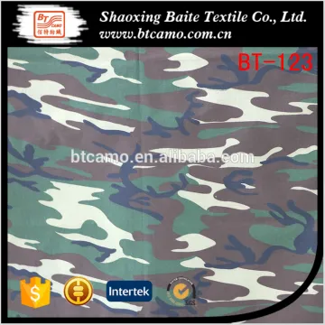 Waterproof China factory new Cotton polyester Twill miltary camouflage fabric BT-123