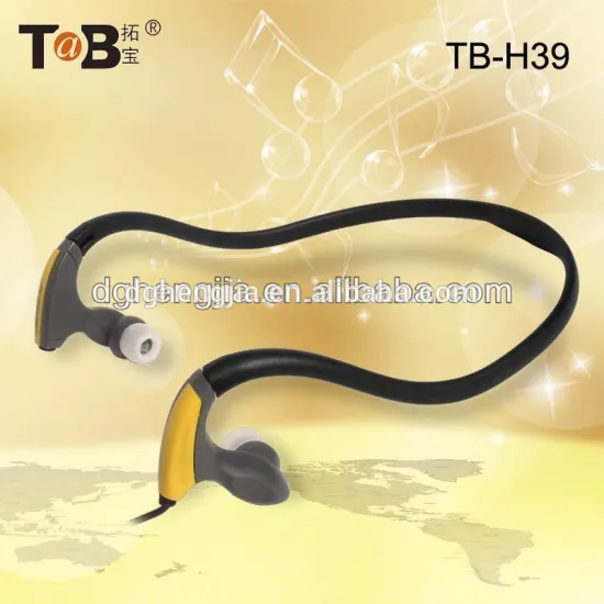 Wired Communication Earphone Neckband Black Colour Earphone Good Quality Earphone for sports Man