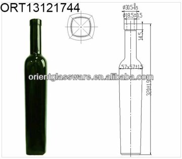375ml square glass bottle,square olive oil glass bottle