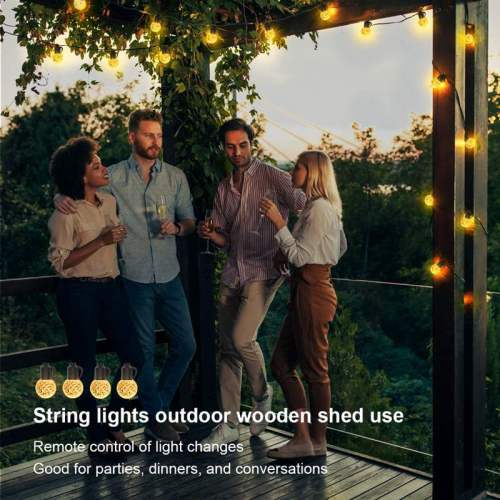 G40 Crystal Bulbs Shatterproof Outdoor String Lights