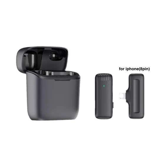 J11 Wireless Lavalier Microphone for 2.4g Noise Reduction with Type C Phone Compatibility