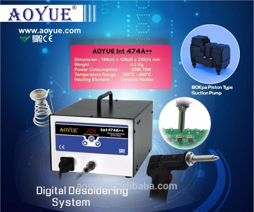 Desktop Digita desoldering stationl AOYUE Int474A++ Desoldering gun