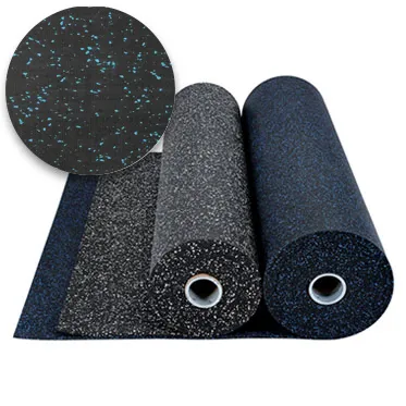 Professional Anti-Skid Rubber Flooring Mat Roll: Durable EPDM Flecks for Fitness and Gym Use
