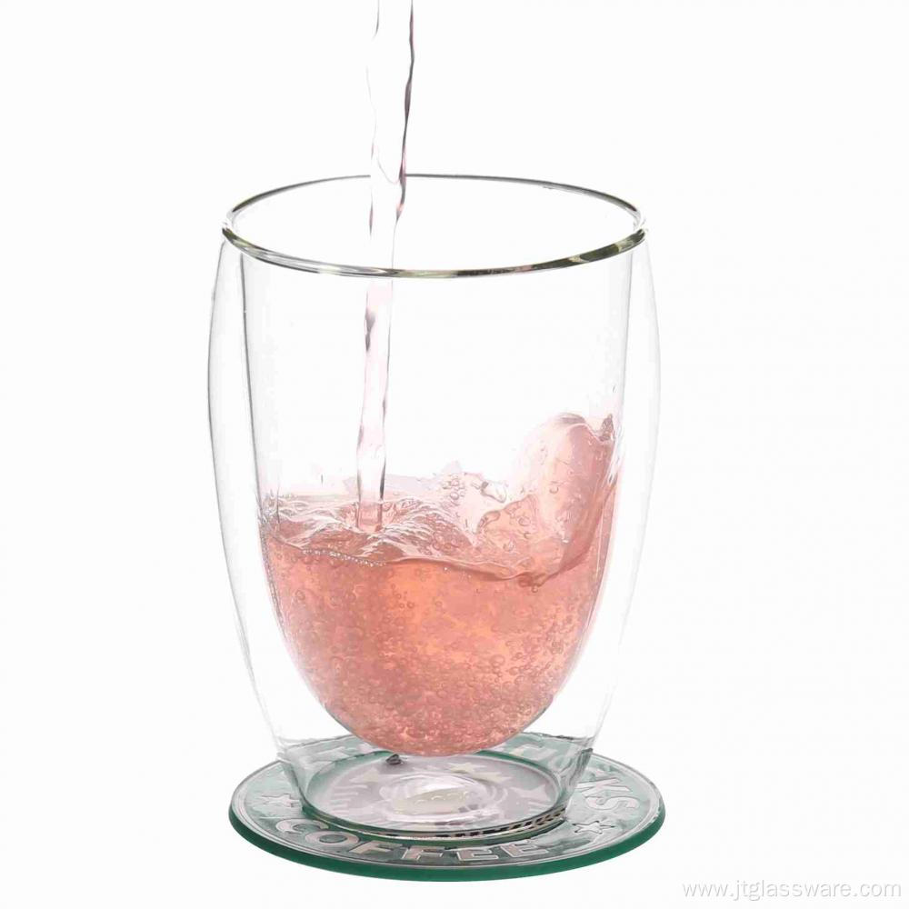 350ml Two Wall Drinking Glass Cup