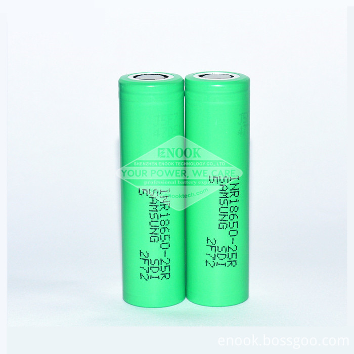 Samsung 25R 2500mAh Li-Ion 18650 Battery