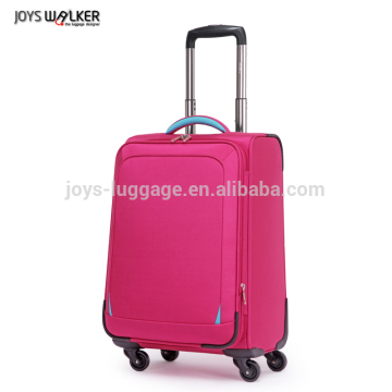 Soft trolley luggage 3-pieces luggage set colorful travel trolley luggage bag
