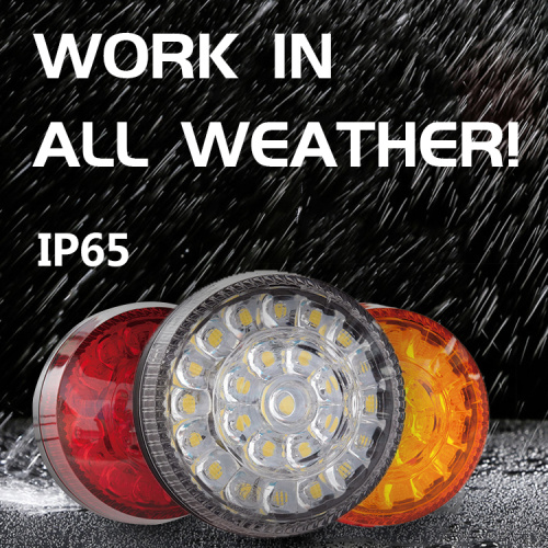 રાઉન્ડ મોટરસાયકલ સિગ્નલ લાઇટ એલઇડી પૂંછડીનો દીવો