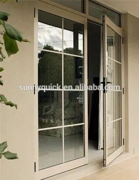 double glazed aluminium casement door