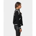 Großhandel Custom Logo Black Baseball Uniform Jacke