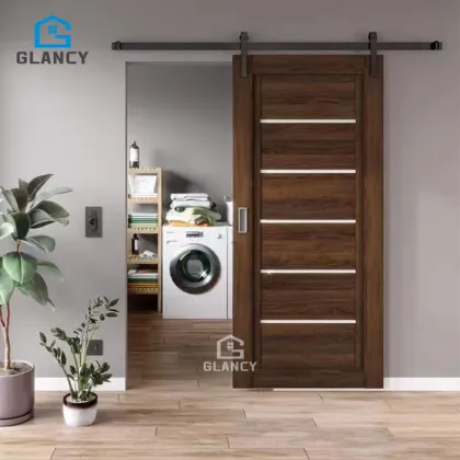 Solid Wood Barn Door Interior Closet Sliding Barn Door Design