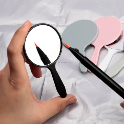 Gloway Personalized Logo ABS Plastic Compact Square Makeup Mirror - Customizable Cosmetic Hand Mirror