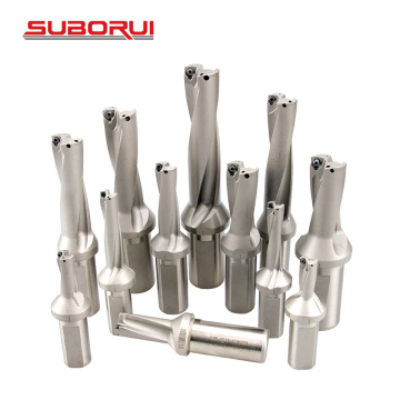 SUBORUI 2D 3D 4D 5D WC SP Series Insert Indexable Drill Bits for Steel and Aluminum CNC Machining
