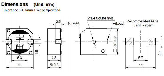 SMT9650 BUZZER