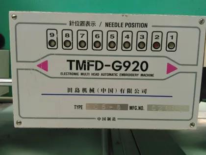 Good quality tajima embroidery machine tmfd-920