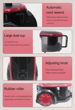 2000W Canister Vacuum Cleaner: Bagless Cyclone Cyclonic Horizontal Vacuum