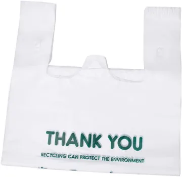 Custom Marketing Plastic Handle Vest Bags
