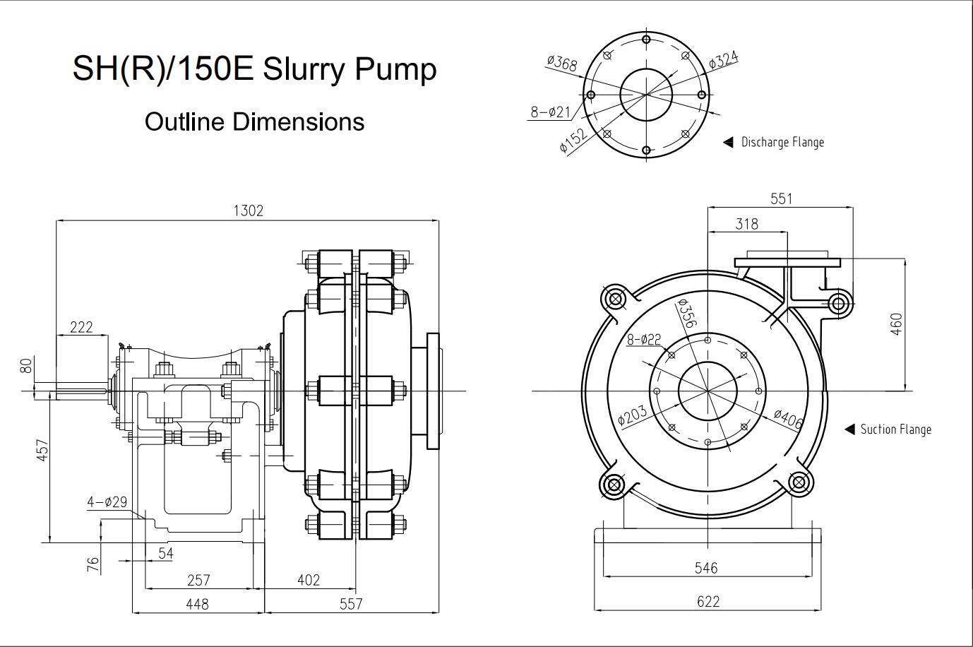 Warman Pump Dimension