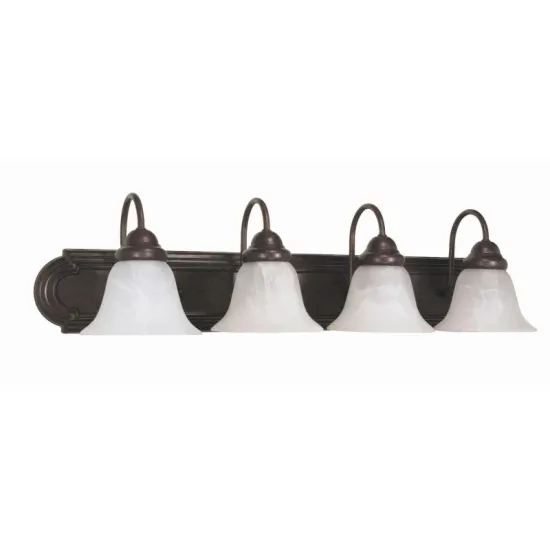 UL Listed Transitional Bath Lighting 4 Light Vanity Lights Oiled Bronze